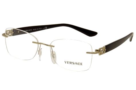 versace optical frames 2018|Versace rimless eyeglass frames.